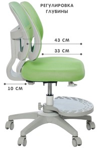 Детское кресло Holto-22 зеленое в Нижнекамске - предосмотр 3