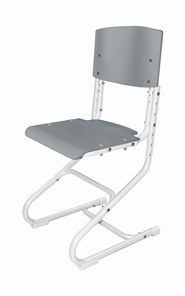 Регулируемый детский стул СУТ.01 Фанера (рост от 130 см), Серый в Набережных Челнах