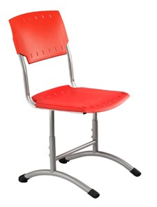 Детский стул регулируемый Отличник.3 3-5, Красный RAL 3002/Светло-серый в Нижнекамске