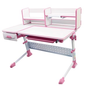 Детский стол-трансформер Rifforma RIFFORMA-35, Белый+Розовый в Набережных Челнах