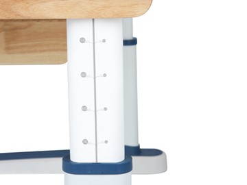 Детский стол-трансформер Mealux Oxford Wood Max, Белый/Синий в Набережных Челнах - предосмотр 3