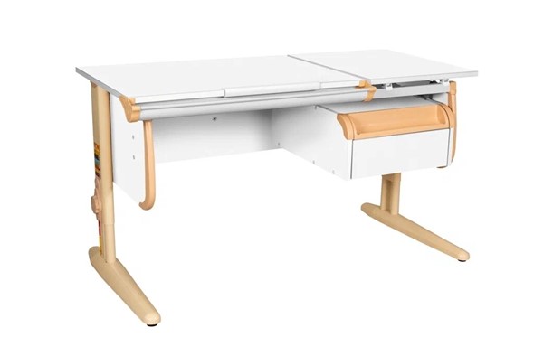 Растущий стол 1/75-40 (СУТ.25) + Tumba 1 Белый/Бежевый/Бежевый в Альметьевске - изображение