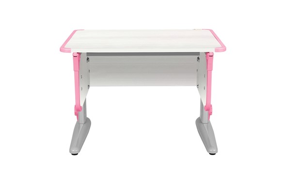 Детский стол-трансформер 4/75 (СУТ.41) Рамух белый/серый/розовый в Альметьевске - изображение