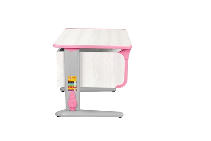 Детский стол-трансформер 4/75 (СУТ.41) Рамух белый/серый/розовый в Альметьевске - изображение 9