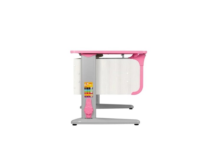 Детский стол-трансформер 4/75 (СУТ.41) Рамух белый/серый/розовый в Альметьевске - изображение 10
