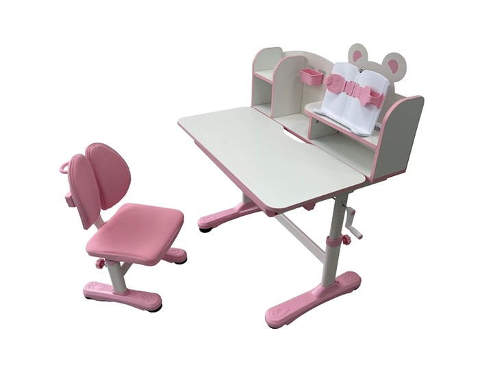 Парта растущая + стул Carezza Pink FUNDESK в Альметьевске - изображение 1