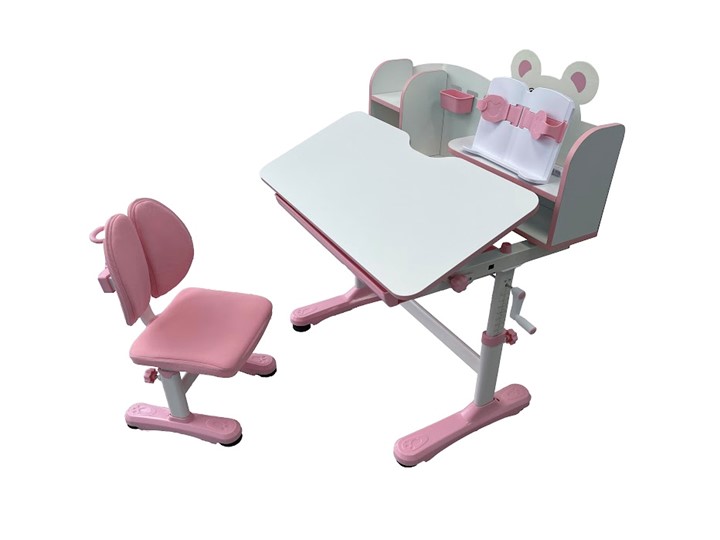 Парта растущая + стул Carezza Pink FUNDESK в Альметьевске - изображение 2
