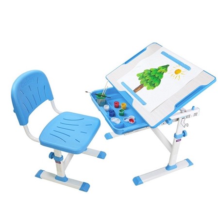 Растущая парта и стул Karo Blue в Альметьевске - изображение
