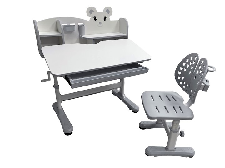 Растущий стол и стул Carezza Grey FUNDESK в Нижнекамске - изображение 4