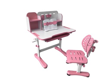 Растущая парта и стул Vivo Pink FUNDESK в Нижнекамске - предосмотр