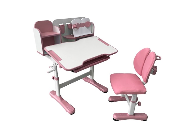 Растущая парта и стул Vivo Pink FUNDESK в Нижнекамске - изображение 5