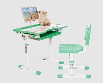 Детский стол-трансформер RIFFORMA SET-17A, зеленый в Набережных Челнах