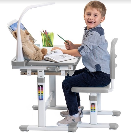Детский стол-трансформер SET Holto-11 серый в Казани - изображение 9