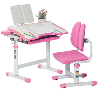 Детский стол-трансформер Rifforma SET Holto-18 розовый в Набережных Челнах
