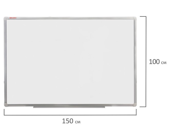 Магнитная доска для рисования BRAUBERG 100х150 см, алюминиевая рамка в Казани - изображение 8