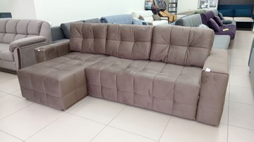 Угловой диван с оттоманкой Реал ДУ Graund 03 велюр в Набережных Челнах