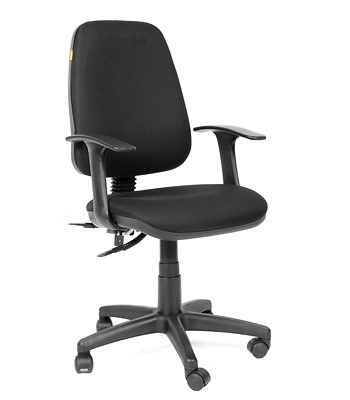 Компьютерное кресло CHAIRMAN 661 Ткань стандарт 15-21 черная в Нижнекамске - изображение