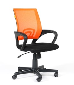 Компьютерное кресло CHAIRMAN 696 black Сетчатый акрил DW66 оранжевый в Альметьевске