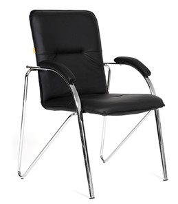 Кресло офисное CHAIRMAN 850 Экокожа Terra 118 черная в Набережных Челнах