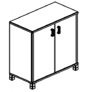 Шкаф для бумаг В-420.6 ДСП 900х450х1286 мм в Набережных Челнах