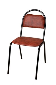 Офисный стул Стандарт СРП-033 Эмаль коричневый кожзам в Альметьевске - предосмотр